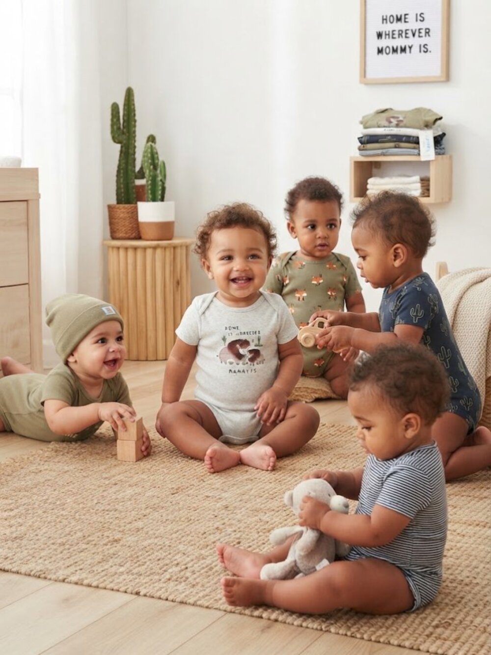 Carter's Baby Boy Bundle 5 Pieces Onesie Bodysuits Bundle - Size 9 Months NEW